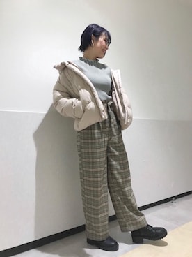 マジェスティックレゴンルミネ大宮店スタッフさん（レディース・154cm）の冬コーディネート