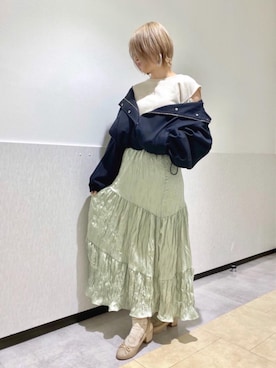 マジェスティックレゴンルミネ大宮店スタッフさん（レディース・154cm）の春コーディネート