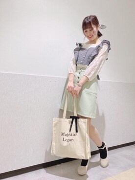 マジェスティックレゴンルミネ大宮店スタッフさん（レディース・158cm）の春コーディネート