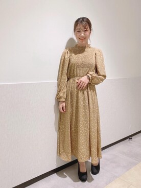 「春物」｜「アイテム（ブルゾン）」を使った、マジェスティックレゴンルミネ大宮店スタッフさん（レディース・153cm）の春コーディネート
