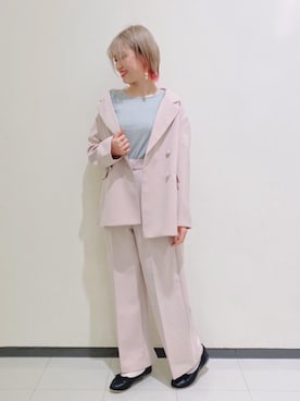 マジェスティックレゴンルミネ大宮店スタッフさん（レディース・154cm）の春コーディネート