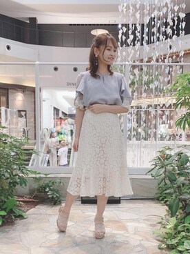 マジェスティックレゴンルミネ大宮店スタッフさん（レディース・160cm）の夏コーディネート