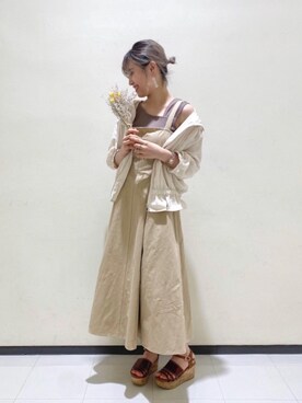 マジェスティックレゴンルミネ大宮店スタッフさん（レディース・154cm）の夏コーディネート