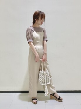 マジェスティックレゴンルミネ大宮店スタッフさん(レディース・158cm)の夏コーディネート