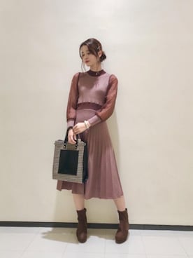 マジェスティックレゴンルミネ大宮店スタッフさん（レディース・168cm）の秋コーディネート