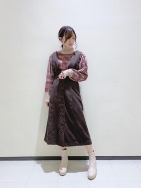 マジェスティックレゴンルミネ大宮店スタッフさん(レディース・159cm)の秋コーディネート