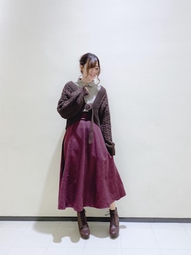 マジェスティックレゴンルミネ大宮店スタッフさん（レディース・159cm）の秋コーディネート