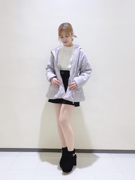 「ショーパン」｜「アイテム（その他アウター）」を使った、マジェスティックレゴンルミネ大宮店スタッフさん（レディース・158cm）の秋コーディネート