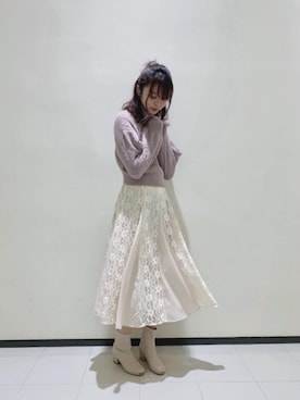 「お値下げ」｜マジェスティックレゴンルミネ大宮店スタッフさん（レディース・168cm）の冬コーディネート