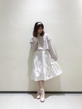 「2021年」｜マジェスティックレゴンルミネ大宮店スタッフさん（レディース・168cm）の冬コーディネート