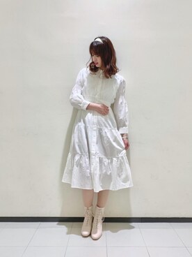 「2021年」｜マジェスティックレゴンルミネ大宮店スタッフさん（レディース・168cm）の冬コーディネート