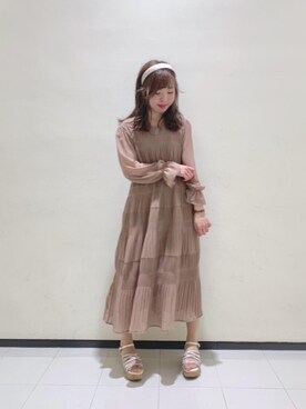 マジェスティックレゴンルミネ大宮店スタッフさん（レディース・158cm）の春コーディネート