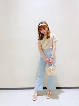 マジェスティックレゴンルミネ大宮店スタッフさん（レディース・158cm）の春コーディネート