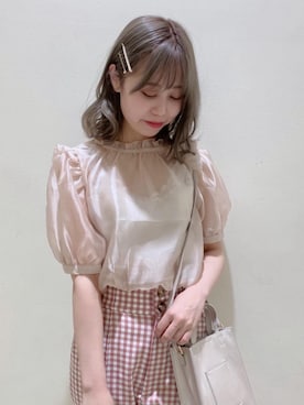 「カクテルカラーコーデ」｜マジェスティックレゴンルミネ大宮店スタッフさん（レディース・158cm）の春コーディネート