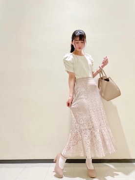 マジェスティックレゴンルミネ大宮店スタッフさん(レディース・163cm)の春コーディネート