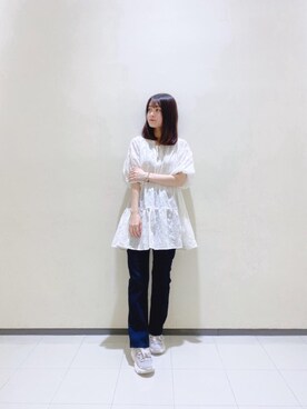 マジェスティックレゴンルミネ大宮店スタッフさん（レディース・163cm）の春コーディネート