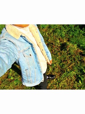 「ドラフトリーバイス」｜「アイテム（モカシン/デッキシューズ）」を使った、ふくめんかめんさん（メンズ・178cm）の冬コーディネート