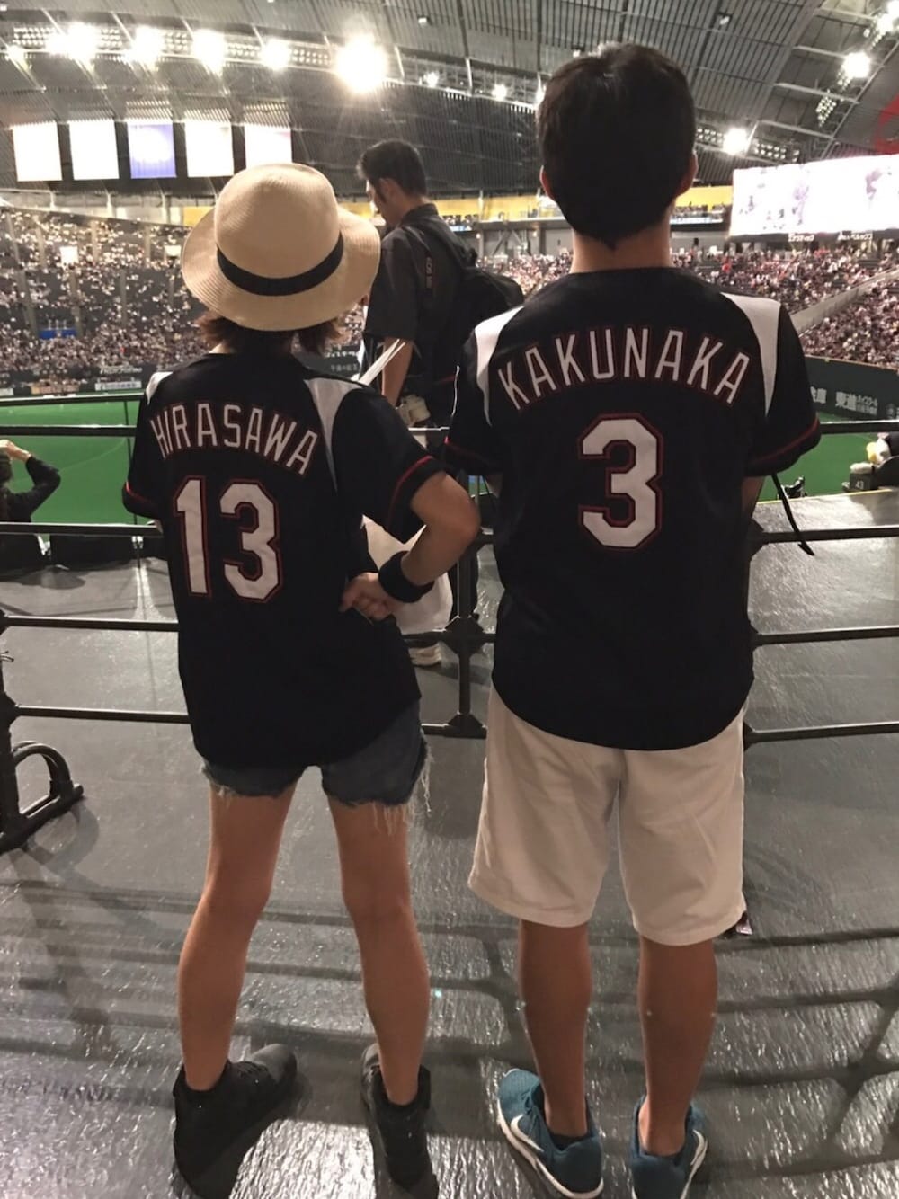 「札幌ドーム、千葉ロッテマリーンズ、野球観戦」｜「千葉ロッテマリーンズのアイテム（スポーツグッズ、ブラック系）」を使った、みみこさん（レディース・154cm）の夏コーディネートの1枚目の写真