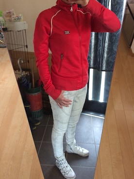 「RED PEPPER（レッドペッパー）のアイテム」を使った、ふなさん（レディース・160cm）の春コーディネート