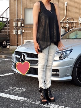 「KMRii（ケムリ）のアイテム（サンダル）」を使った、ふなさん（レディース・160cm）の秋コーディネート
