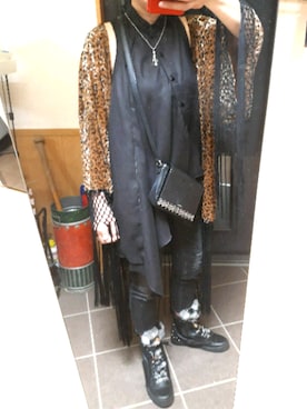 「アイテム（その他トップス、ブラウン系）」を使った、ふなさん（レディース・160cm）の秋コーディネート