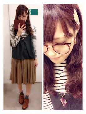 「handmade」｜S h i i ＊°さん（レディース・163cm）の秋コーディネート