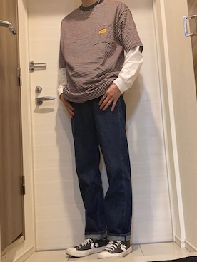 せかいさん（メンズ・175cm）の春コーディネート