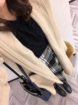 「Richelle（リシェル）のアイテム」を使った、あいさん（レディース・164cm）の冬コーディネート