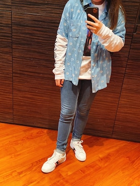 「Manhattan Portage」｜「アイテム（シャツ/ブラウス）」を使った、follow maruさん（レディース・160cm）の冬コーディネート