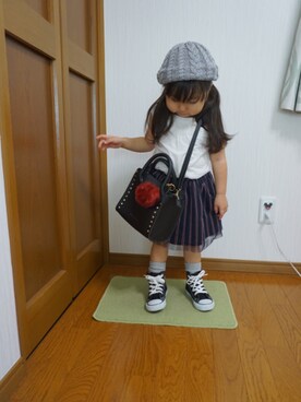 「OSHKOSH（オシュコシュ）のアイテム（ワンピース/ドレス）」を使った、＊えみたんママ＊さん（キッズ・90cm）の夏コーディネート