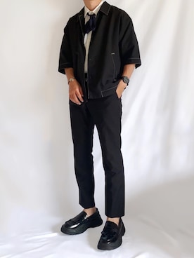 「JUNRED（ジュンレッド）のアイテム（その他アウター）」を使った、トッティさん（メンズ・163cm）の夏コーディネート