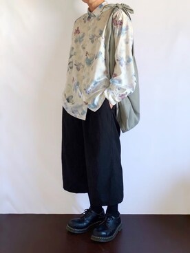 【STUDIOUS】 JAPAN MADE ルナフェザービッグシルエットシャツ