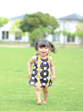 「zozio（ゾジオ）のアイテム」を使った、mioさん（キッズ・80cm）の夏コーディネート