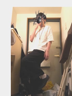「アイテム（ドレスシューズ、ブルー系）」を使った、えふじさん（メンズ・174cm）の春コーディネート