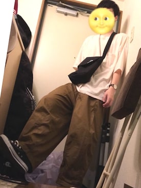 「アイテム（ピアス（片耳用））」を使った、えふじさん（メンズ・174cm）の夏コーディネート