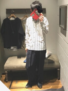 「失恋」｜えふじさん（メンズ・174cm）の春コーディネート