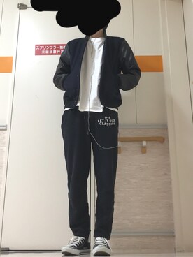 「CONVERSE（コンバース）のCONVERSE (コンバース）　【メンズ・ウイメンズ】オールスターハイ　ALL STAR HI チャックテイラー（スニーカー）」を使った、えふじさん（メンズ・174cm）の秋コーディネート