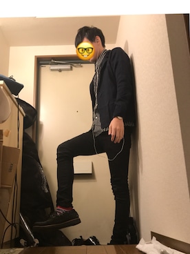「リドム」｜「アイテム（アナログ腕時計）」を使った、えふじさん（メンズ・174cm）の秋コーディネート
