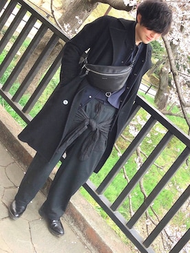 「エトセンス」｜「アイテム（その他）」を使った、えふじさん（メンズ・174cm）の春コーディネート