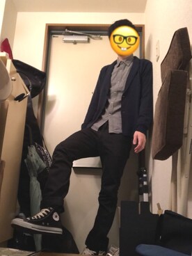 「CONVERSE（コンバース）のCONVERSE (コンバース）　【メンズ・ウイメンズ】オールスターハイ　ALL STAR HI チャックテイラー（スニーカー）」を使った、えふじさん（メンズ・174cm）の夏コーディネート