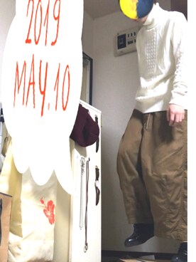 「おしゃれスタ（オシャレスタ）のアイテム（トップス）」を使った、えふじさん（メンズ・174cm）の春コーディネート