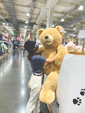 「Reebok（リーボック）のアイテム（帽子）」を使った、りんまるさん（レディース・159cm）の夏コーディネート