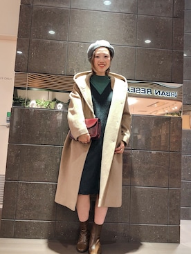 「URBAN RESEARCH（アーバンリサーチ）のアイテム（その他アウター）」を使った、nakamuさん（レディース・160cm）の冬コーディネート