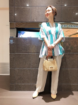 「URBAN RESEARCH DOORS WOMENS（アーバンリサーチ ドアーズ ウィメンズ）のアイテム」を使った、nakamuさん（レディース・160cm）の夏コーディネート