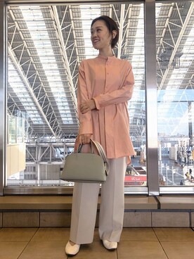 「シャーベットカラー」｜nakamuさん（レディース・160cm）の春コーディネート