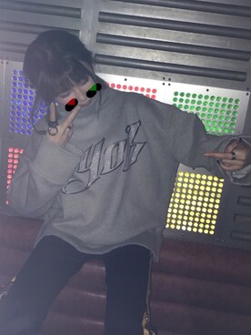 「M.Y.O.B（エム.ワイ.オー.ビー）のアイテム（トップス）」を使った、ᴗ  ̫ ᴗさん（レディース・164cm）の冬コーディネート