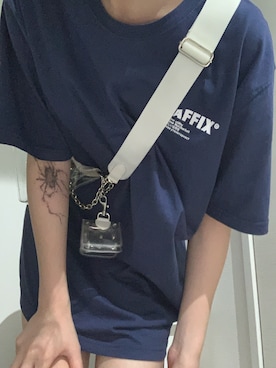 「M.Y.O.B（エム.ワイ.オー.ビー）のアイテム（バッグ）」を使った、ᴗ  ̫ ᴗさん（レディース・164cm）の夏コーディネート