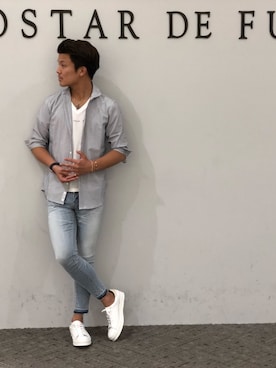 「GOSTAR DE FUGA（ゴスタール ジフーガ）のアイテム」を使った、A'GEM/9越谷レイクタウンさん（メンズ・170cm）の春コーディネート
