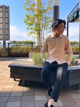 「GOSTAR DE FUGA（ゴスタール ジフーガ）のアイテム」を使った、A'GEM/9越谷レイクタウンさん（メンズ・170cm）の春コーディネート