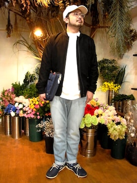 「no brand（ノーブランド）のアイテム（ジャケット/アウター）」を使った、hisashiさん（メンズ・173cm）の冬コーディネート